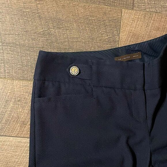 The Limited, Drew-Fit, Lined, Navy, Clasp—Front, Suit/Dress-Slacks/. Size 10. - Picture 5 of 10